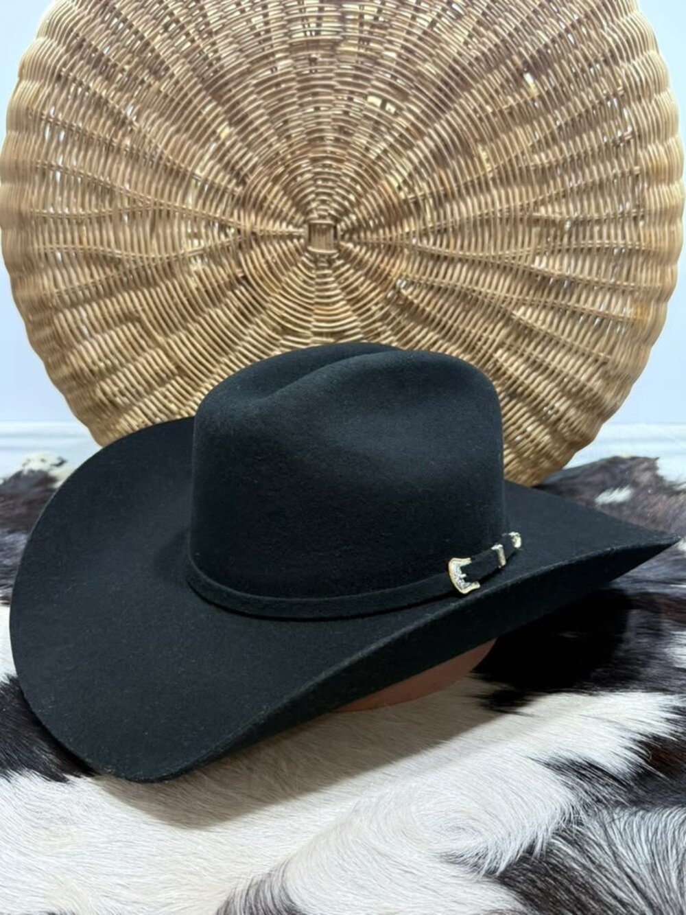 Stetson 3X Black Wool Cowboy Hat - Oak Ridge 7 3/8